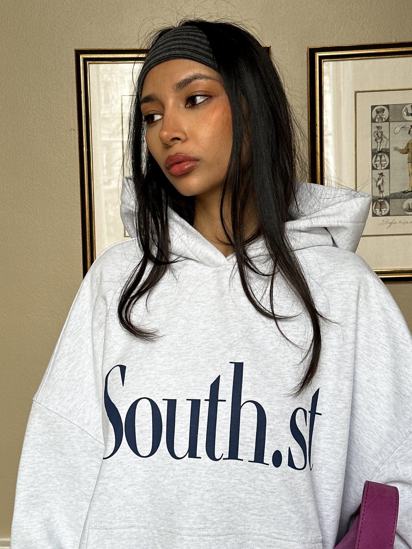 SOUTH HOODY - Marl Grey