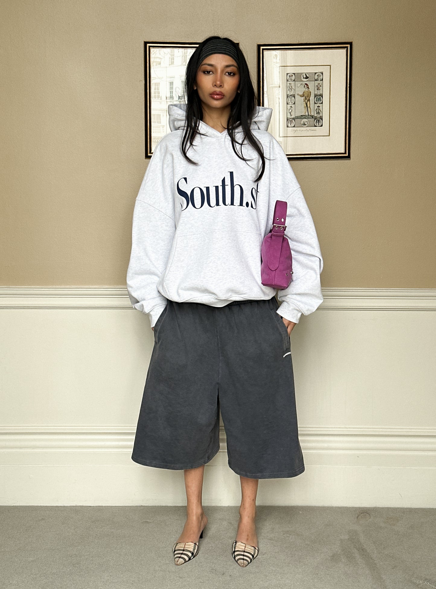 SOUTH HOODY - Marl Grey