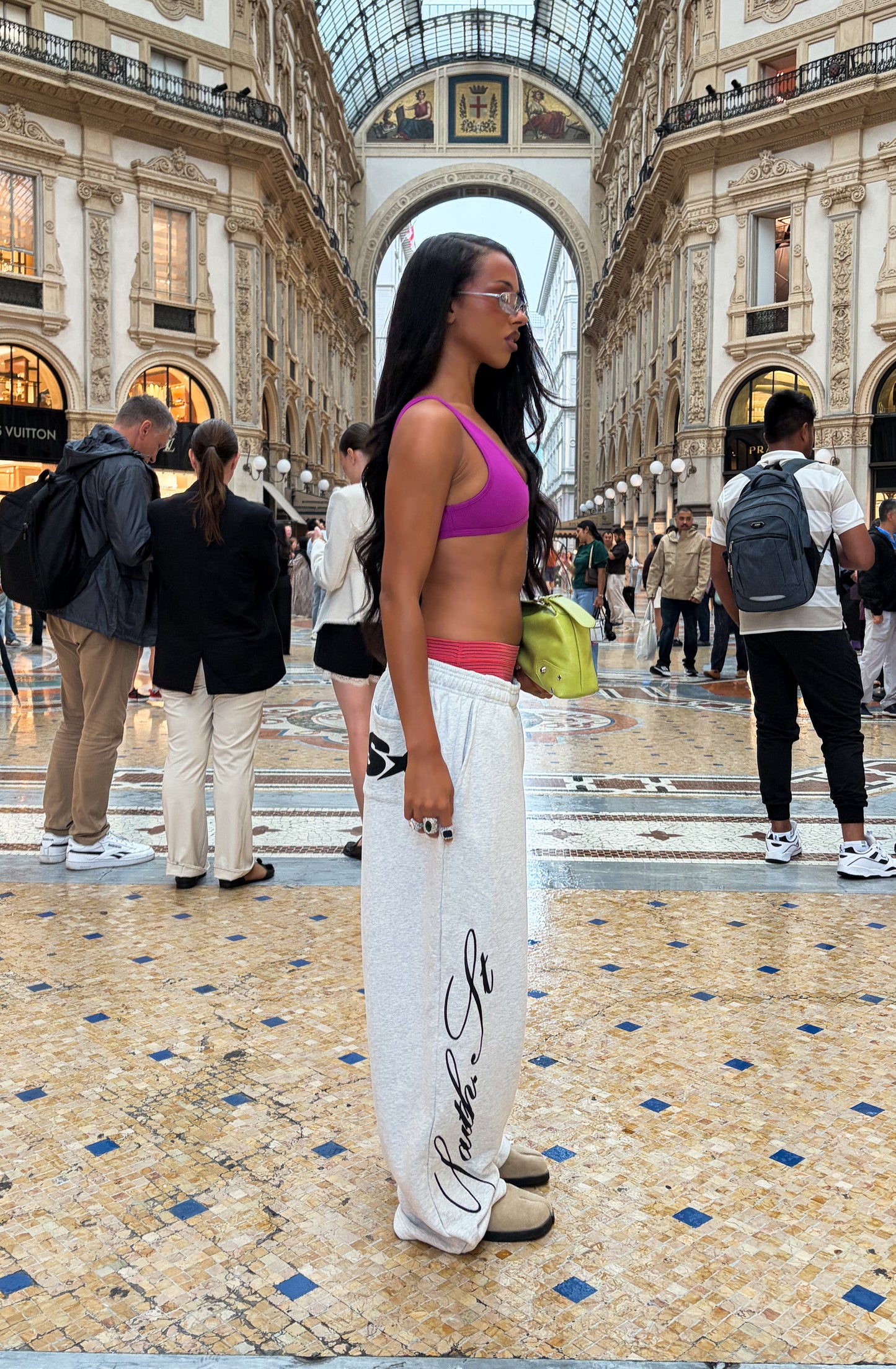 SST SPORTY CROP - Purple