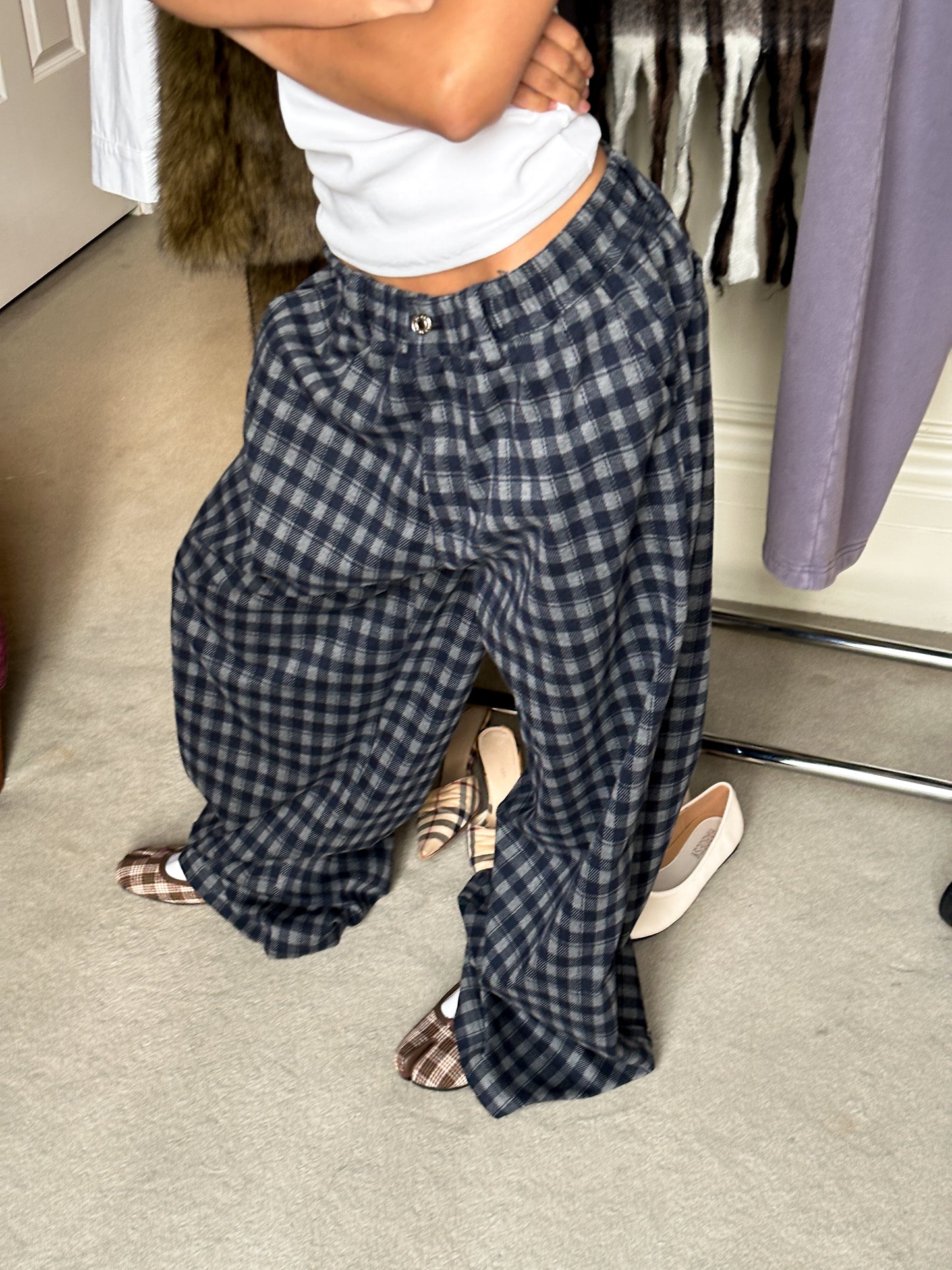SST PLAID PANTS