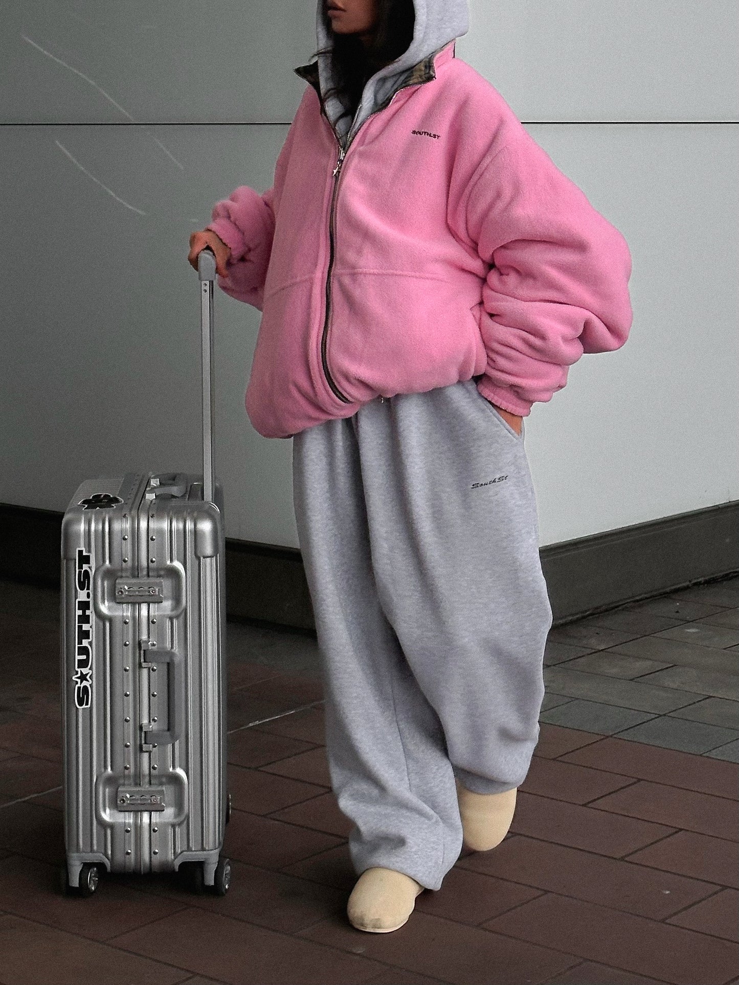 SST REVERSIBLE CAMO/ PINK FLEECE JACKET - MADE TO ORDER