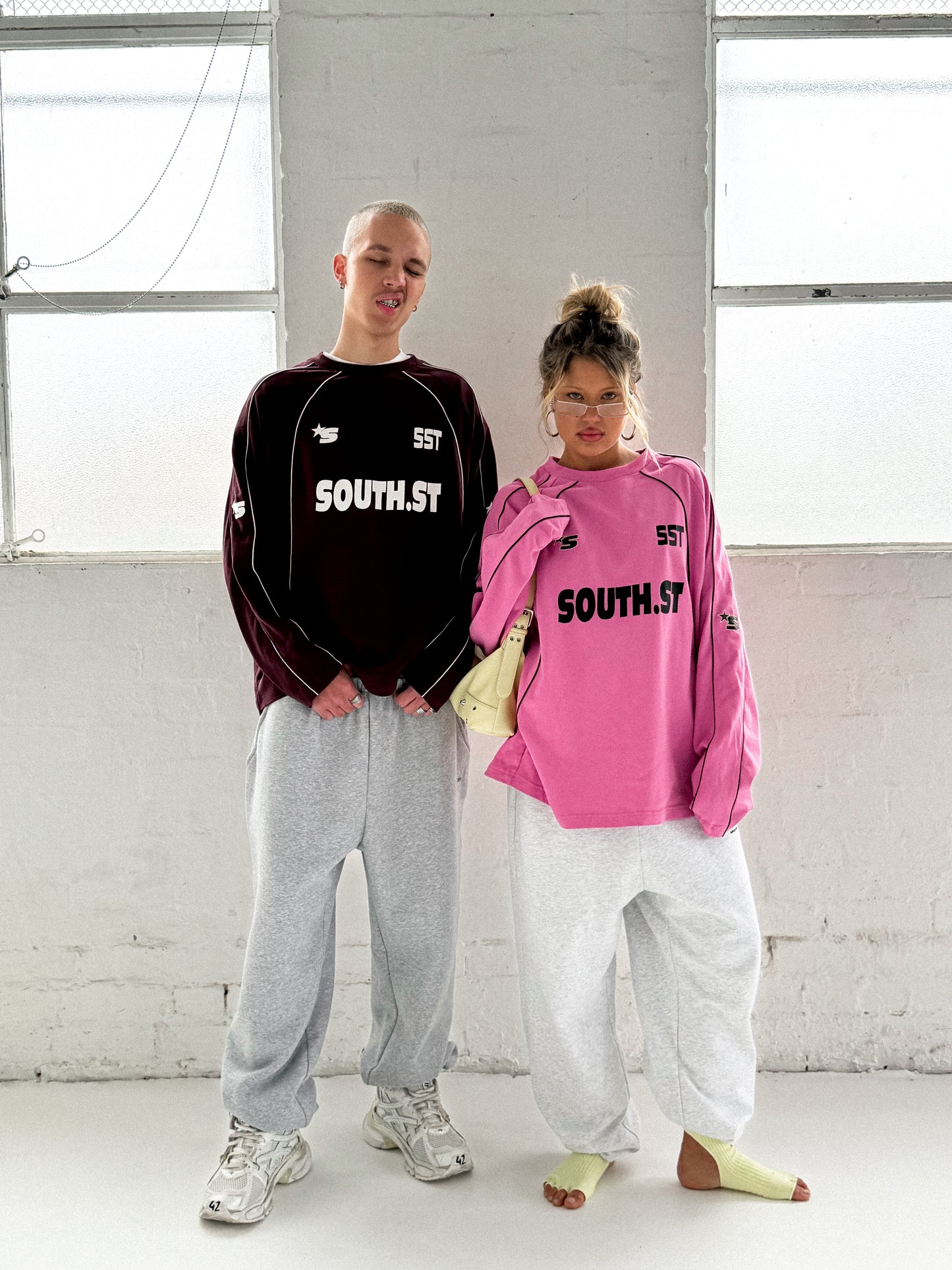 PLAYERS LONG SLEEVE - Burgundy / Brown