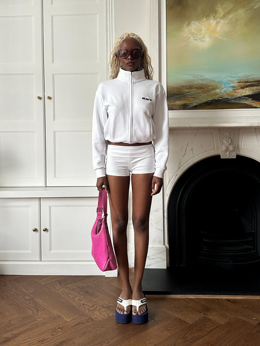 SST TRACK SWEATER - White