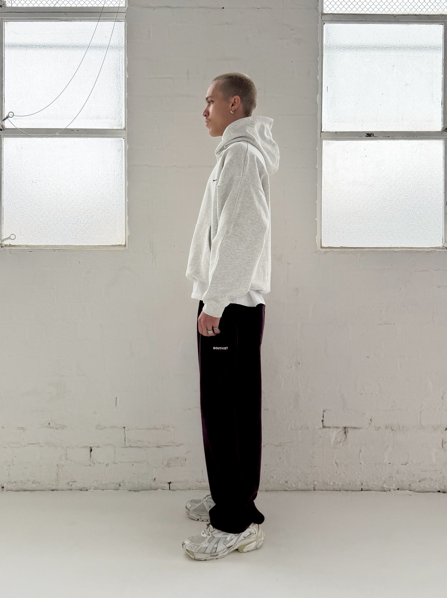 FORM HOODY - Marl Grey