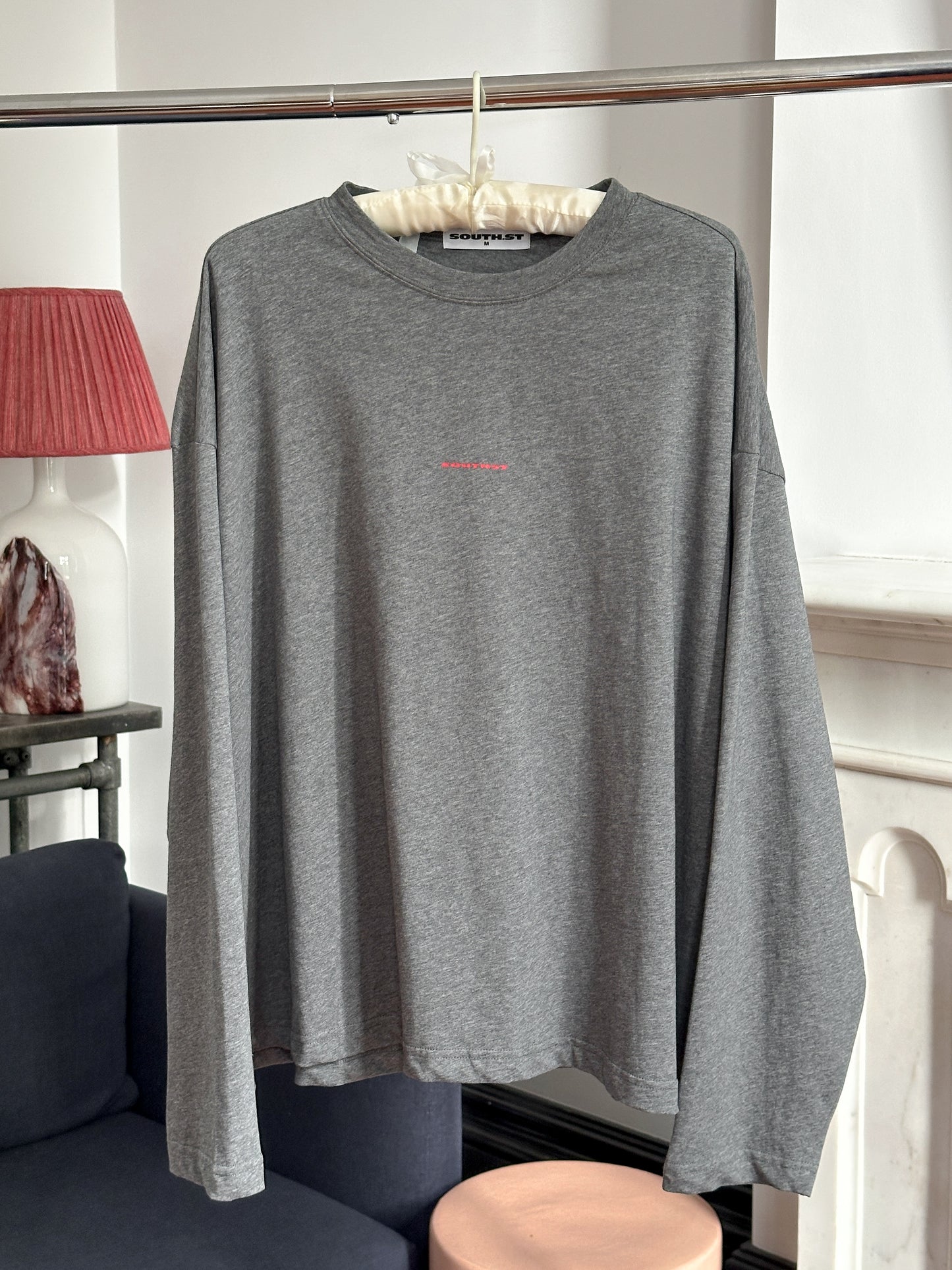 LDN LONG SLEEVE - Dark grey / Red