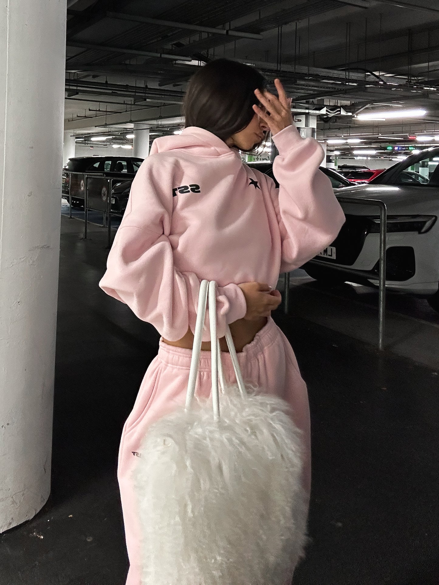 SST STAR HOODY - Pink