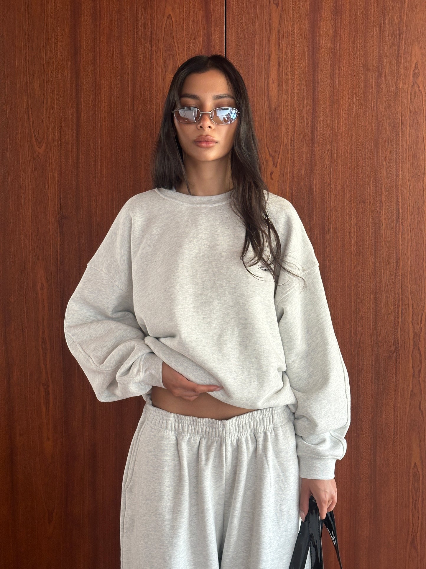 AW SIGNATURE CREWNECK - Marl Grey