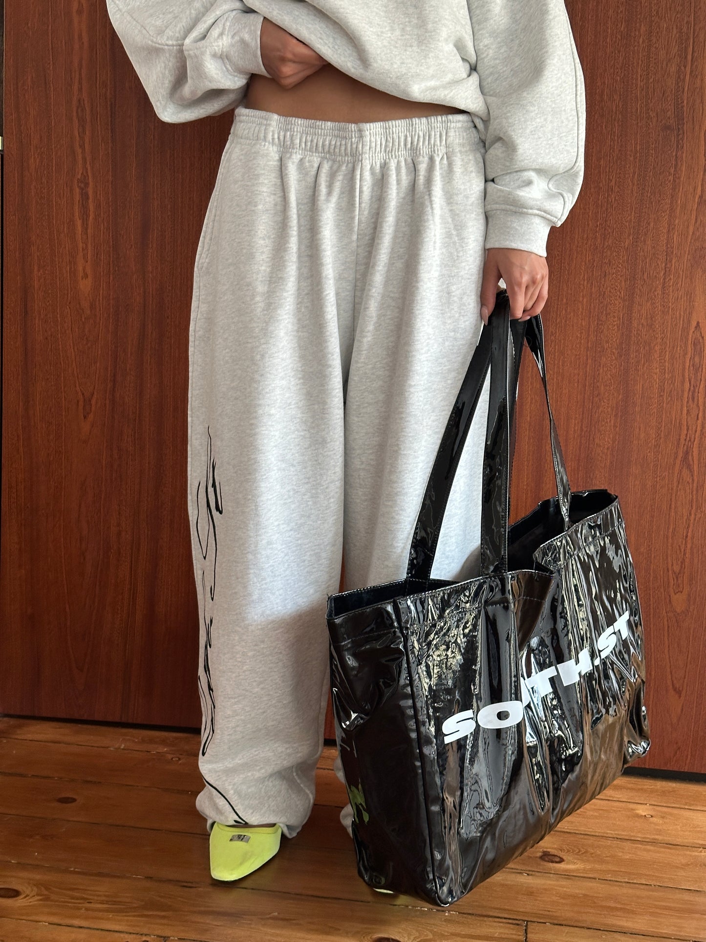 AW SIGNATURE SWEATPANTS - Marl Grey