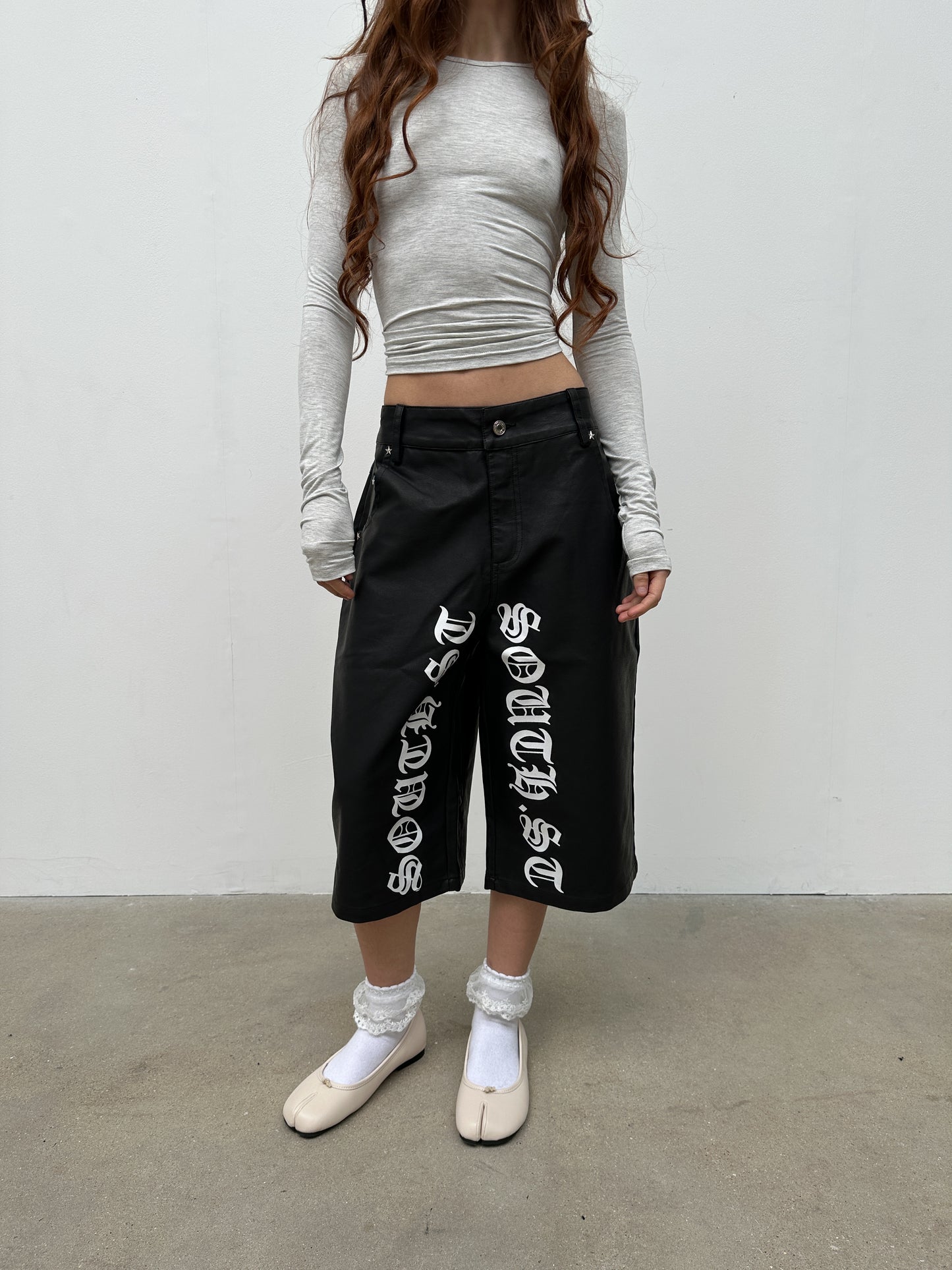 CASEY X SST LEATHER SHORTS