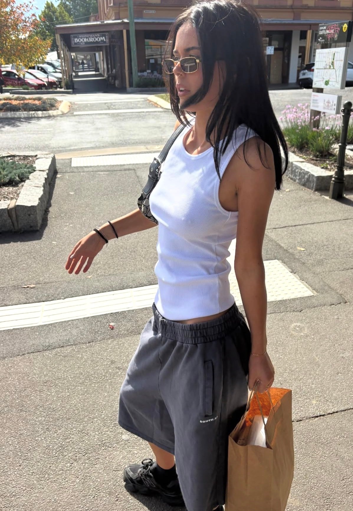 SST RIB TANK TOP - White