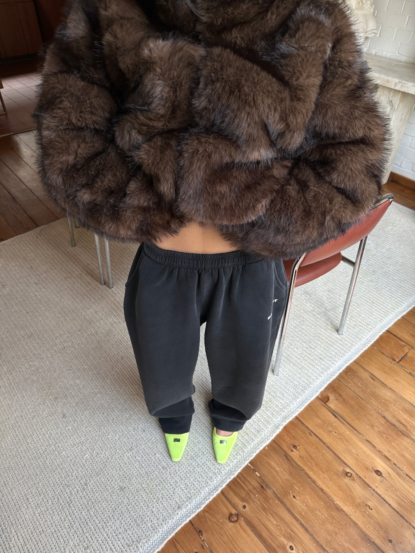 AW FAUX FUR COAT