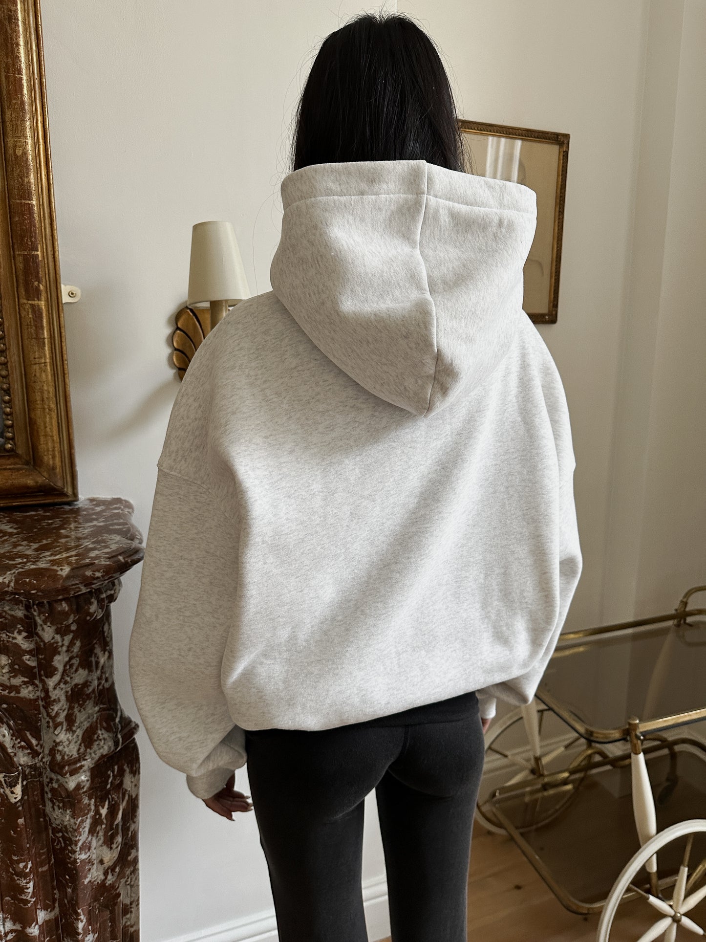 SST SCRIPT HOODY - Marl Grey