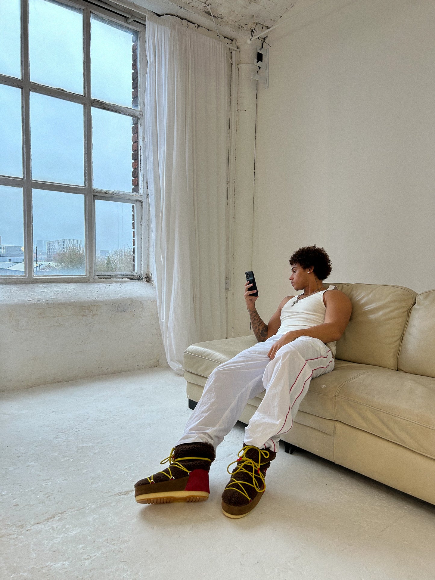 RACER PANTS - White