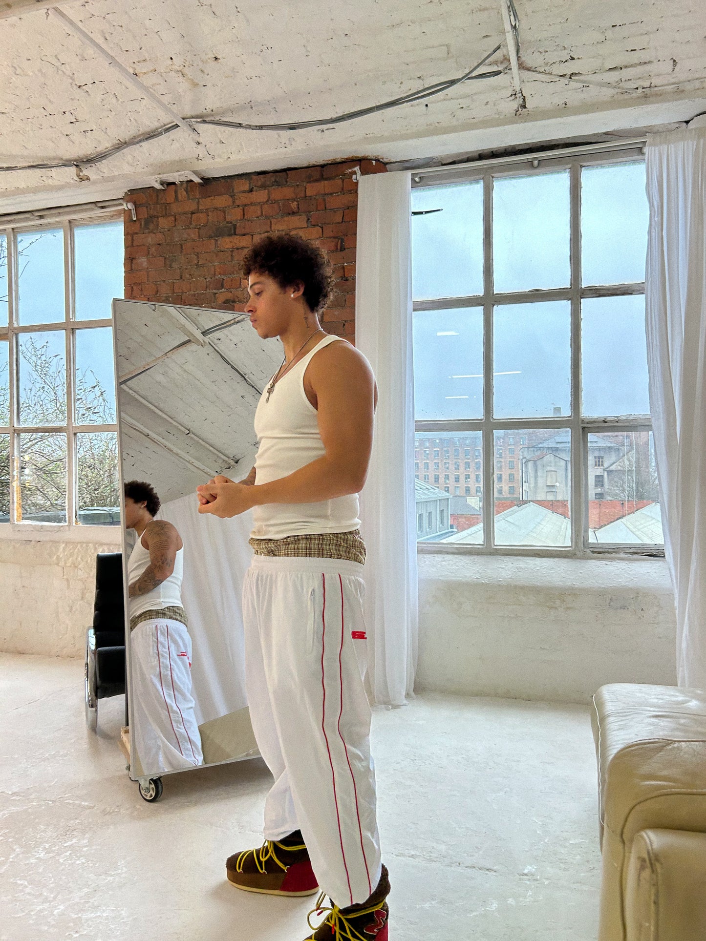 RACER PANTS - White