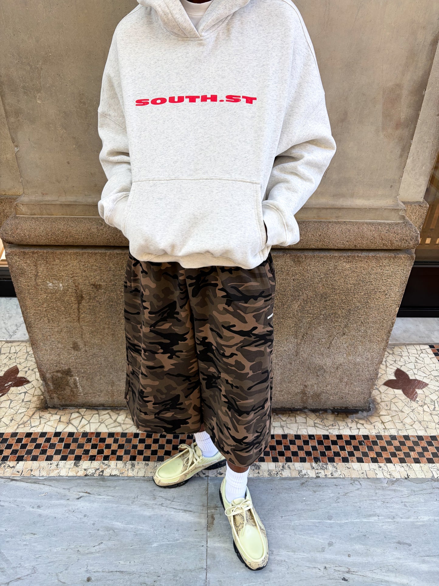 SST CAMO SWEAT SHORTS