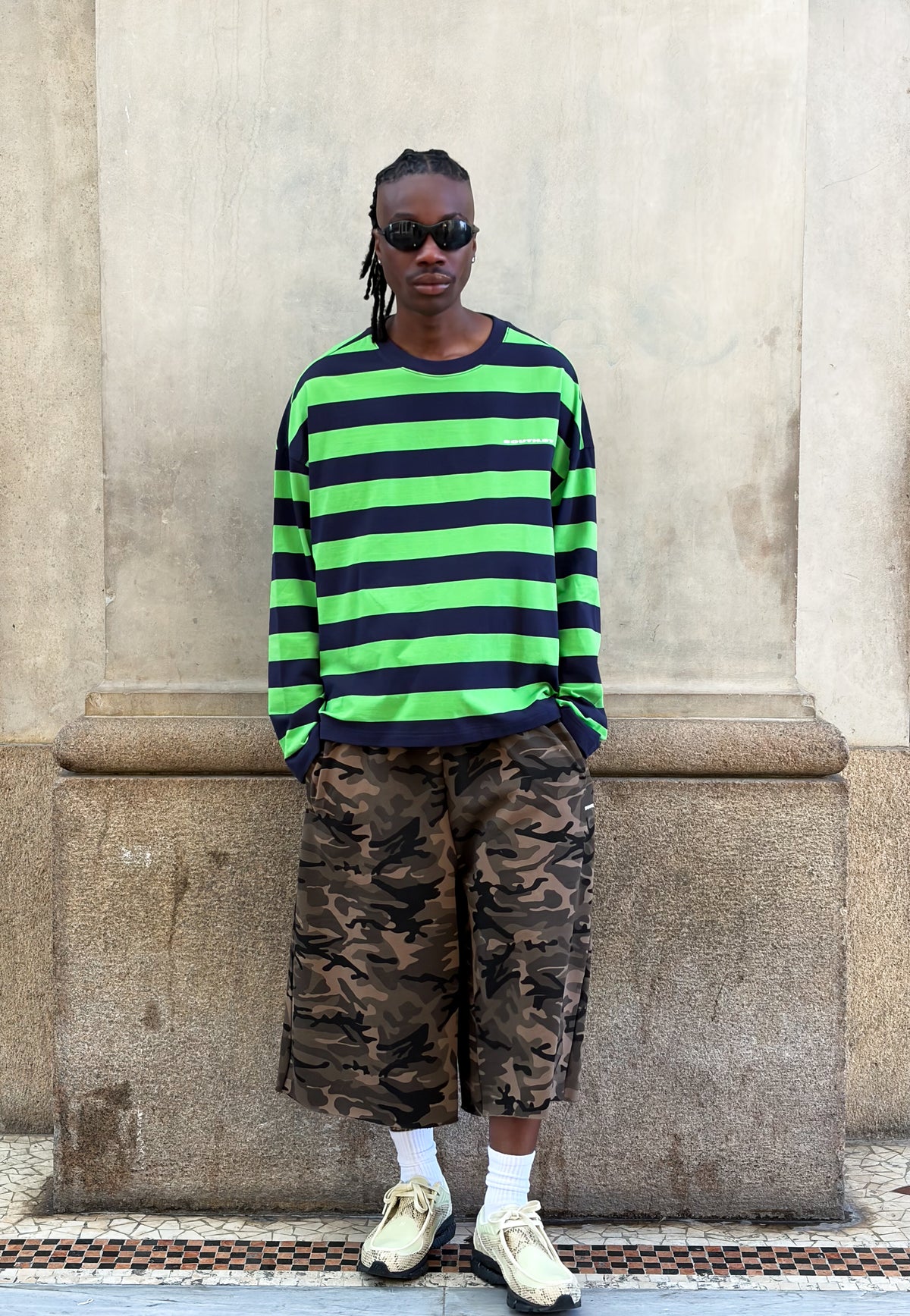 RUGBY LONG SLEEVE - Green / navy