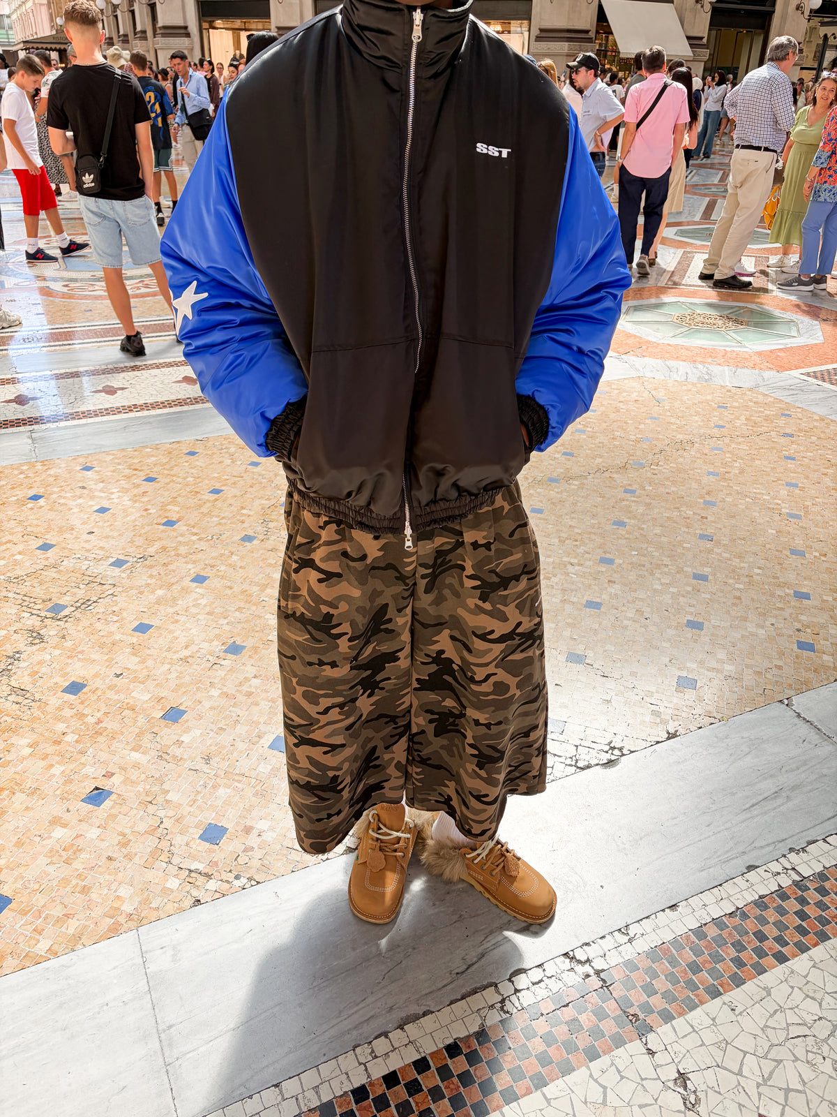 SST REVERSIBLE BASEBALL/BLACK FLEECE JACKET