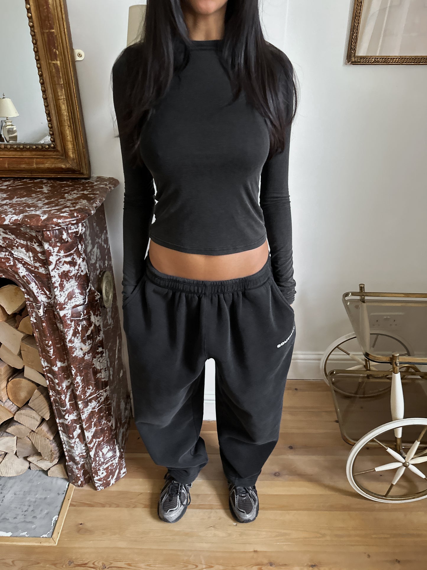 SST LONGSLEEVE TOP - Washed Black