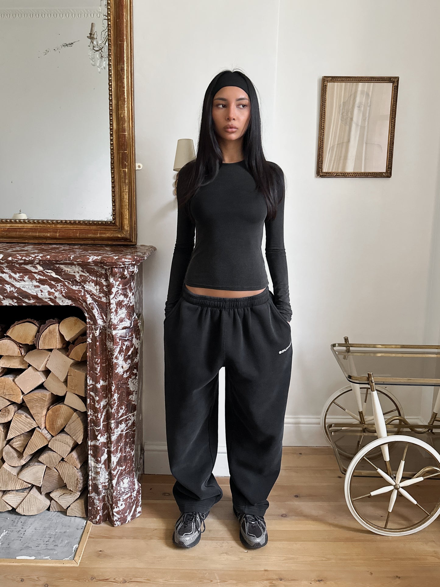 SST LONGSLEEVE TOP - Washed Black