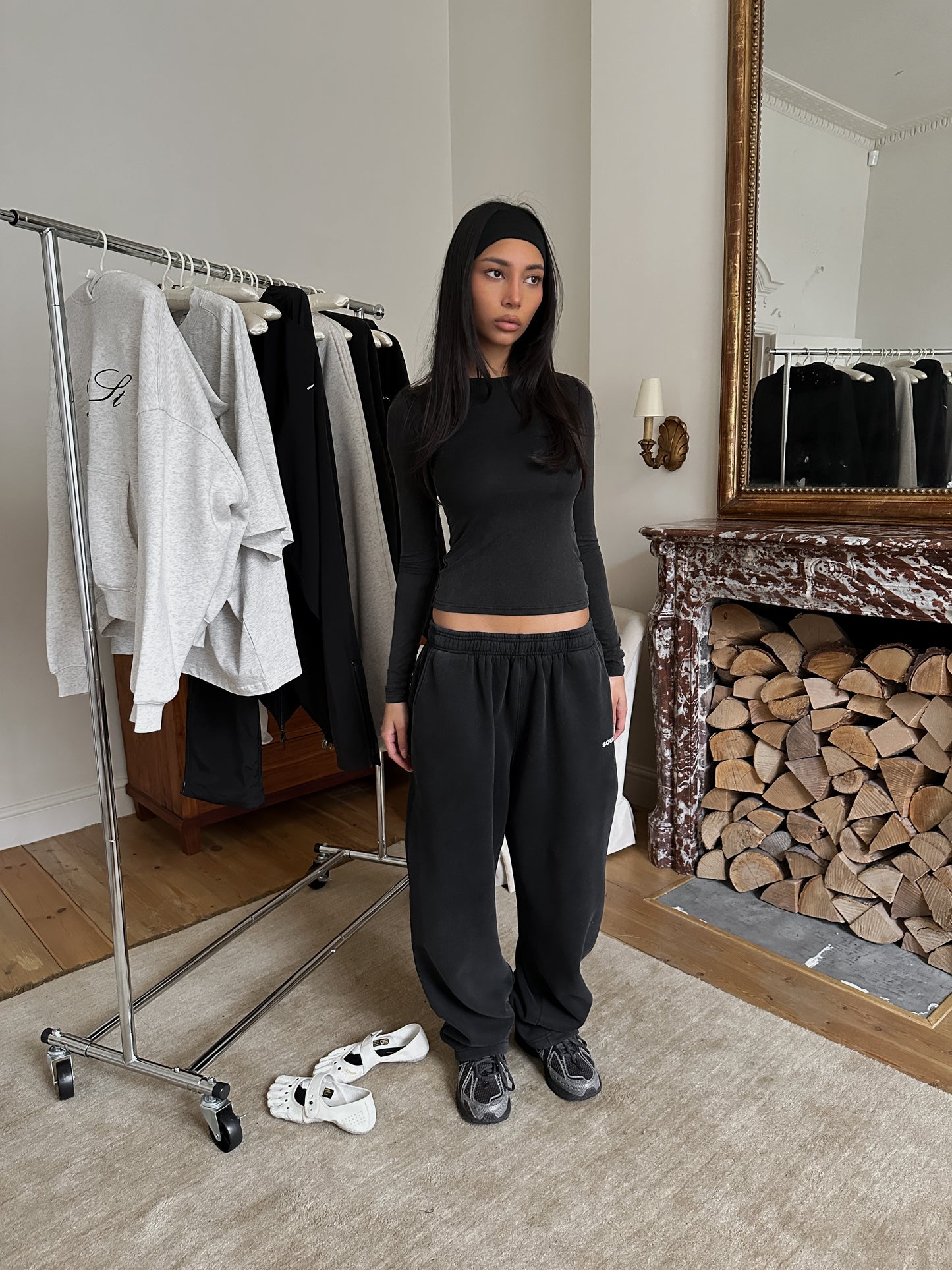 SST LONGSLEEVE TOP - Washed Black