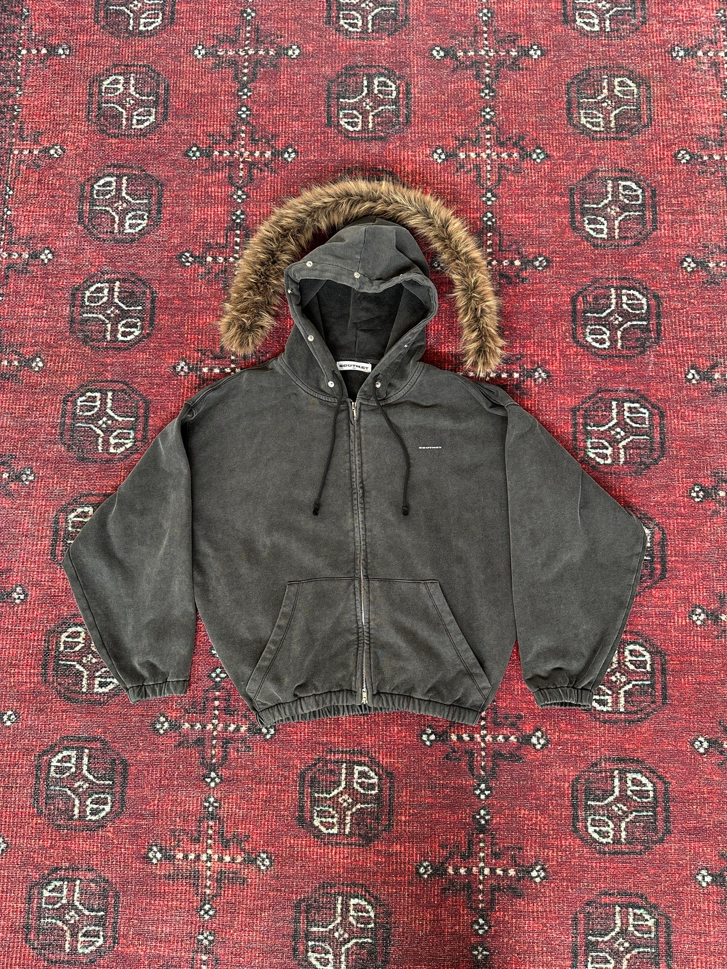 AW FUR TRIM HOODY