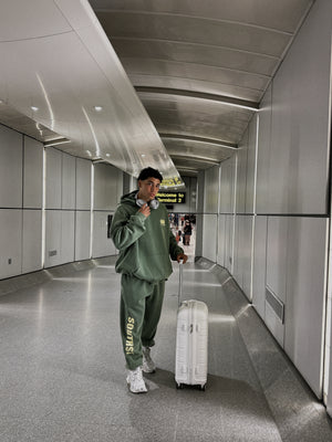 "4AM" SWEATPANTS - Washed Green