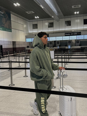 "4AM" SWEATPANTS - Washed Green