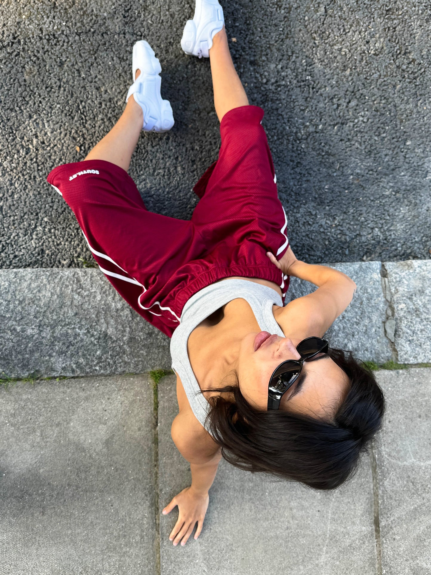 SST MESH SHORTS LONG - Wine