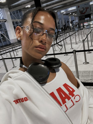 "4AM" ZIP HOODY - Off White