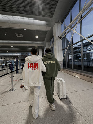 "4AM" ZIP HOODY - Off White