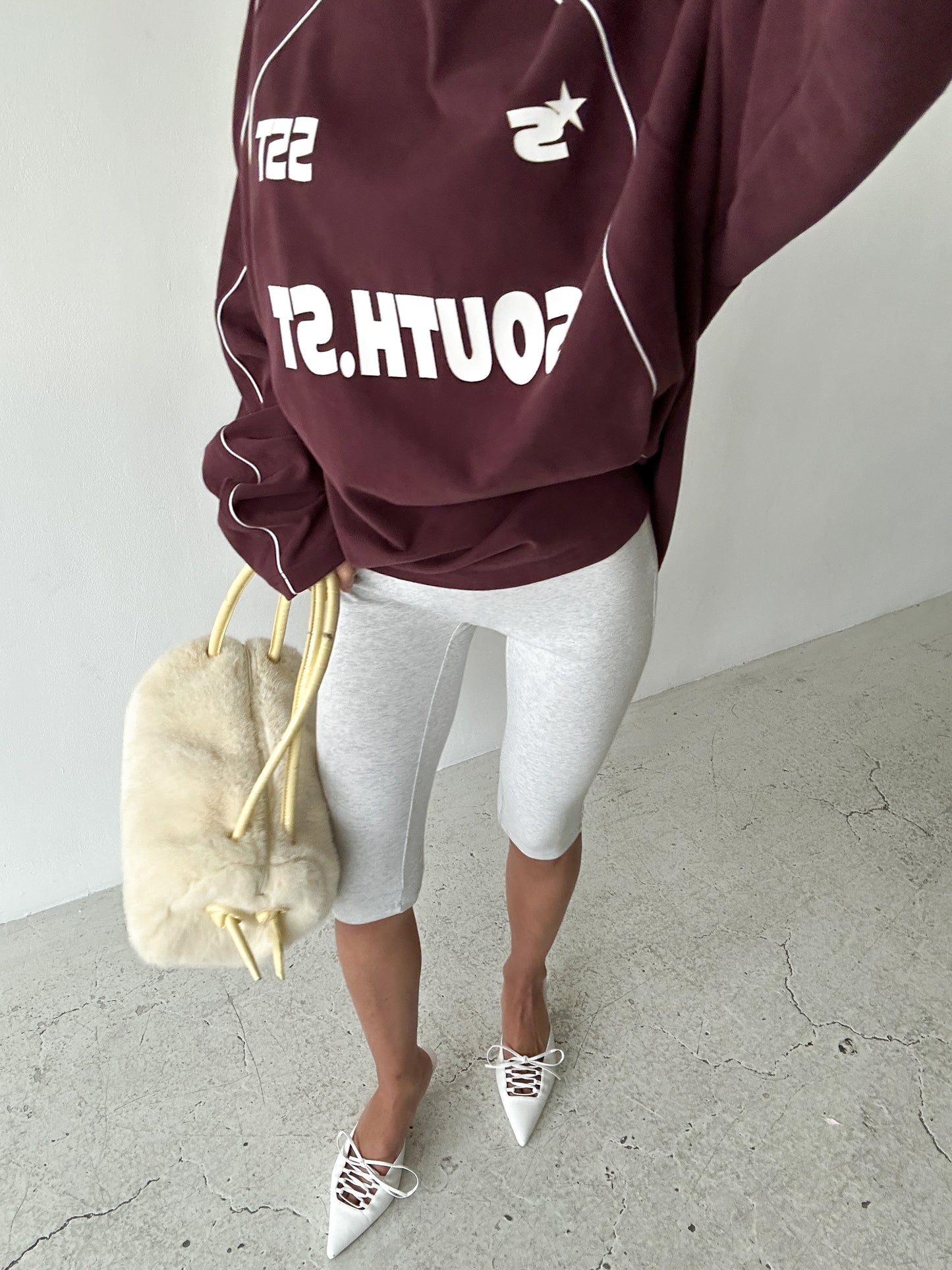 PLAYERS LONG SLEEVE - Burgundy / Brown