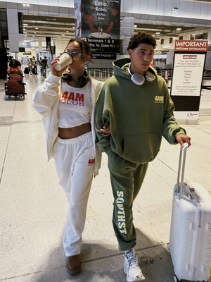 "4AM" SWEATPANTS - Washed Green