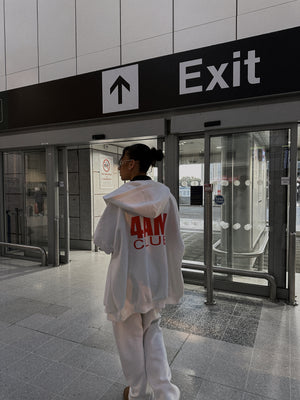 "4AM" ZIP HOODY - Off White