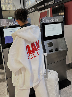 "4AM" ZIP HOODY - Off White