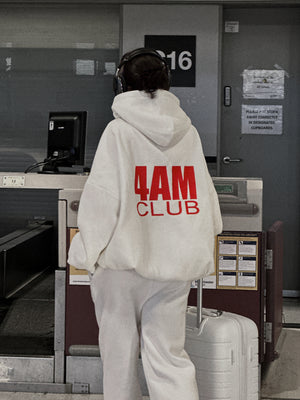 "4AM" ZIP HOODY - Off White