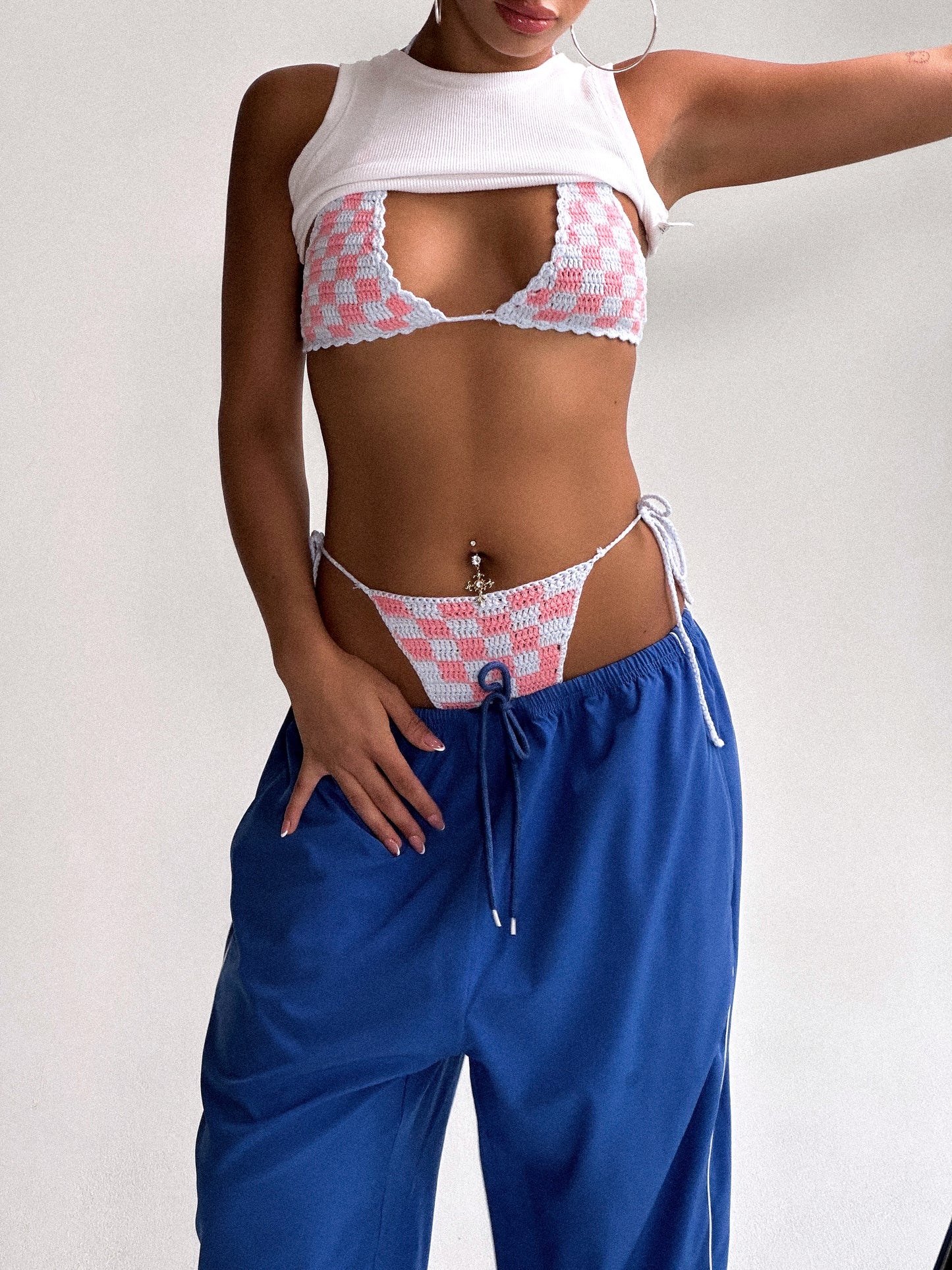 "FAME" CROCHET BIKINI BOTTOMS