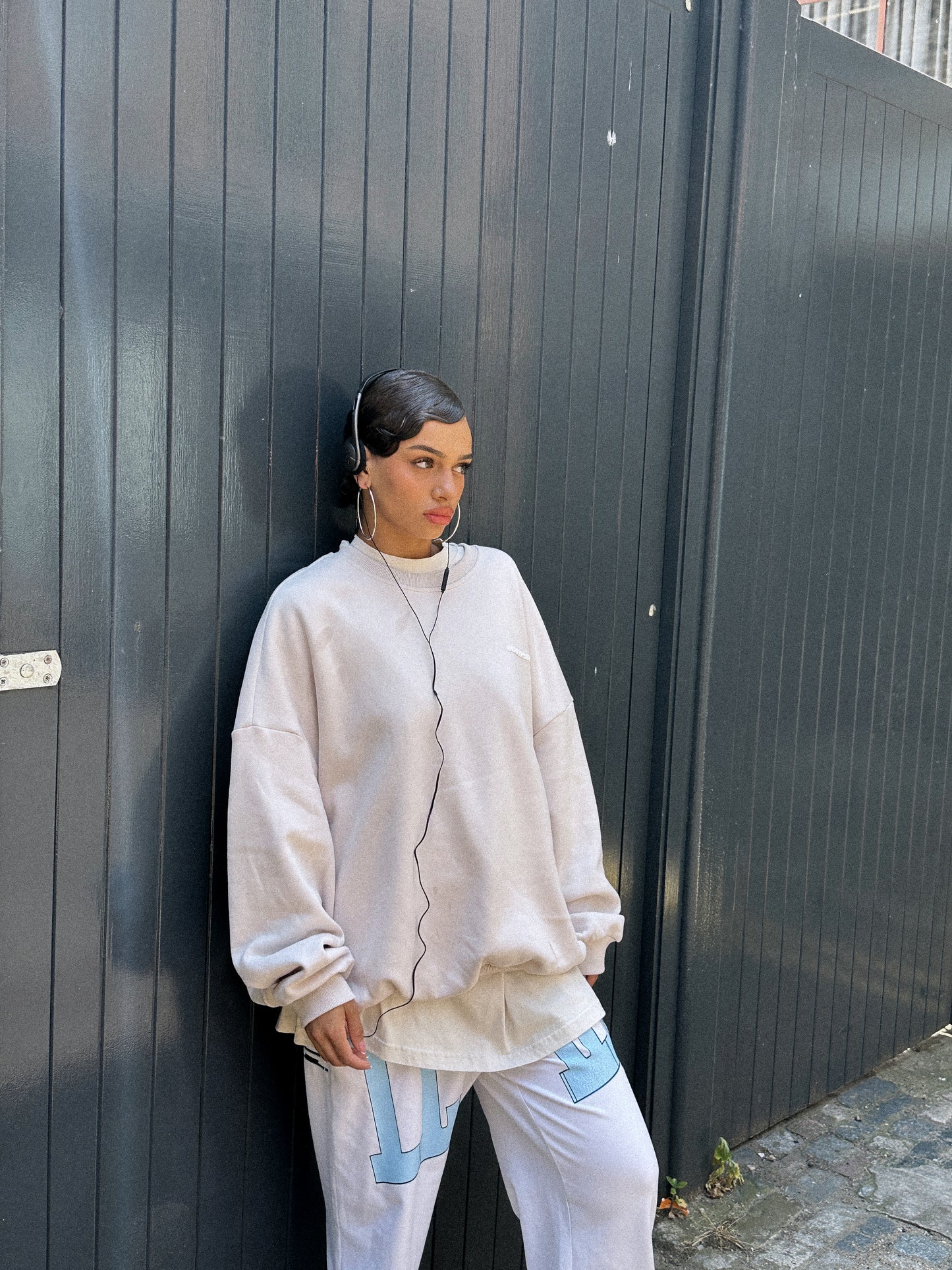 "DISTORT" SWEATSHIRT - Bone