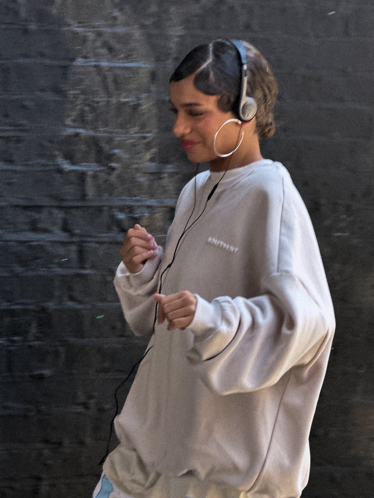 "DISTORT" SWEATSHIRT - Bone