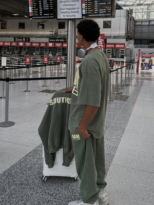 "4AM" TEE - Washed Green