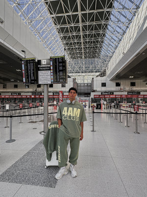 "4AM" TEE - Washed Green