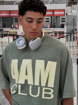 "4AM" TEE - Washed Green
