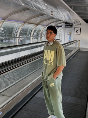"4AM" TEE - Washed Green
