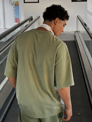 "4AM" TEE - Washed Green
