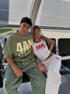 "4AM" TEE - Washed Green