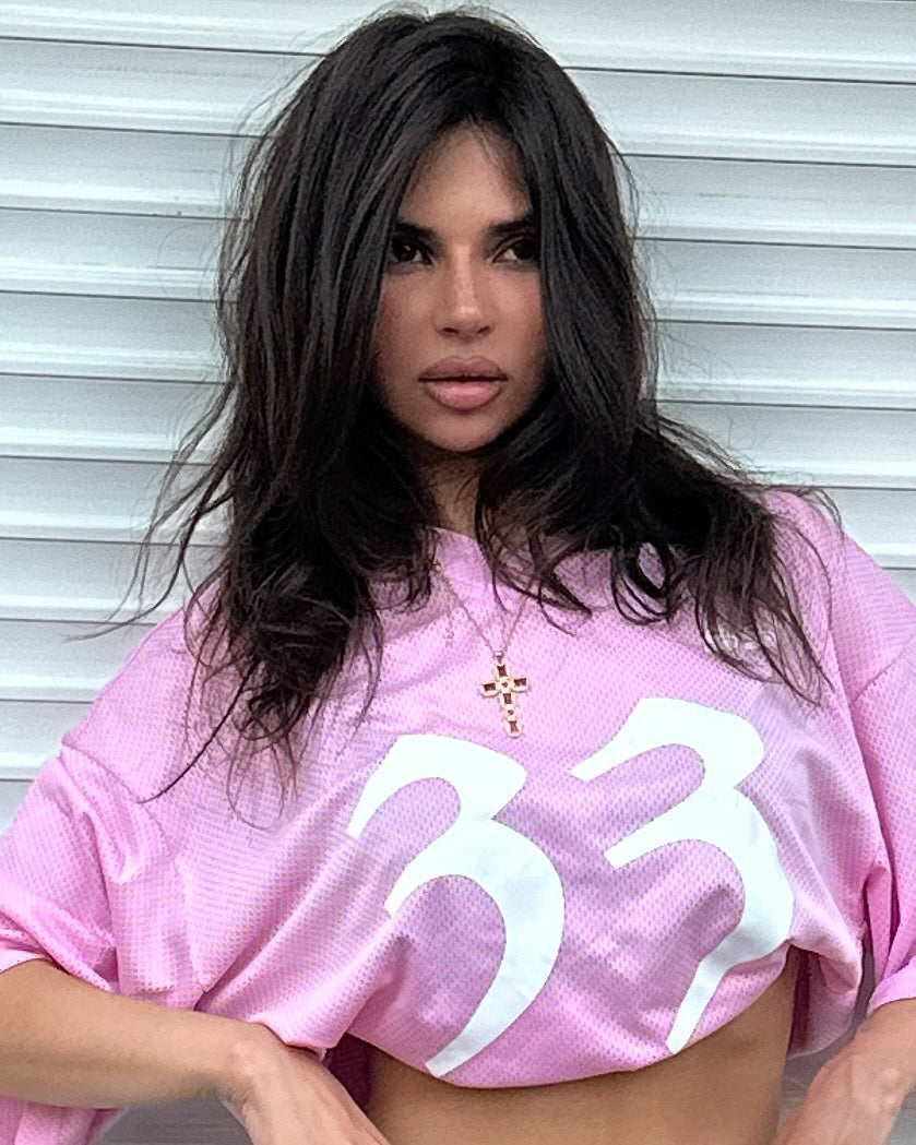 CASEY X SST MESH TEE - PINK