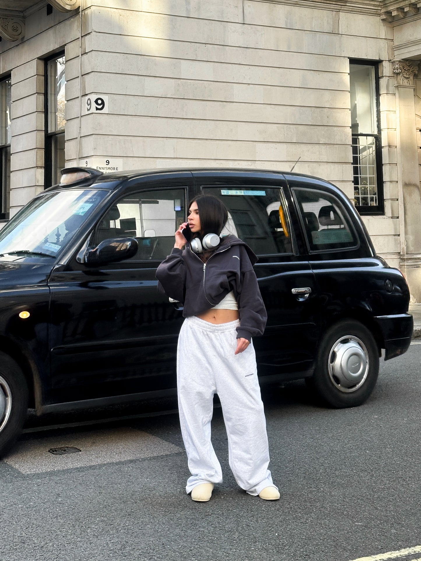 FORM STRAIGHT LEG PANTS - Marl grey