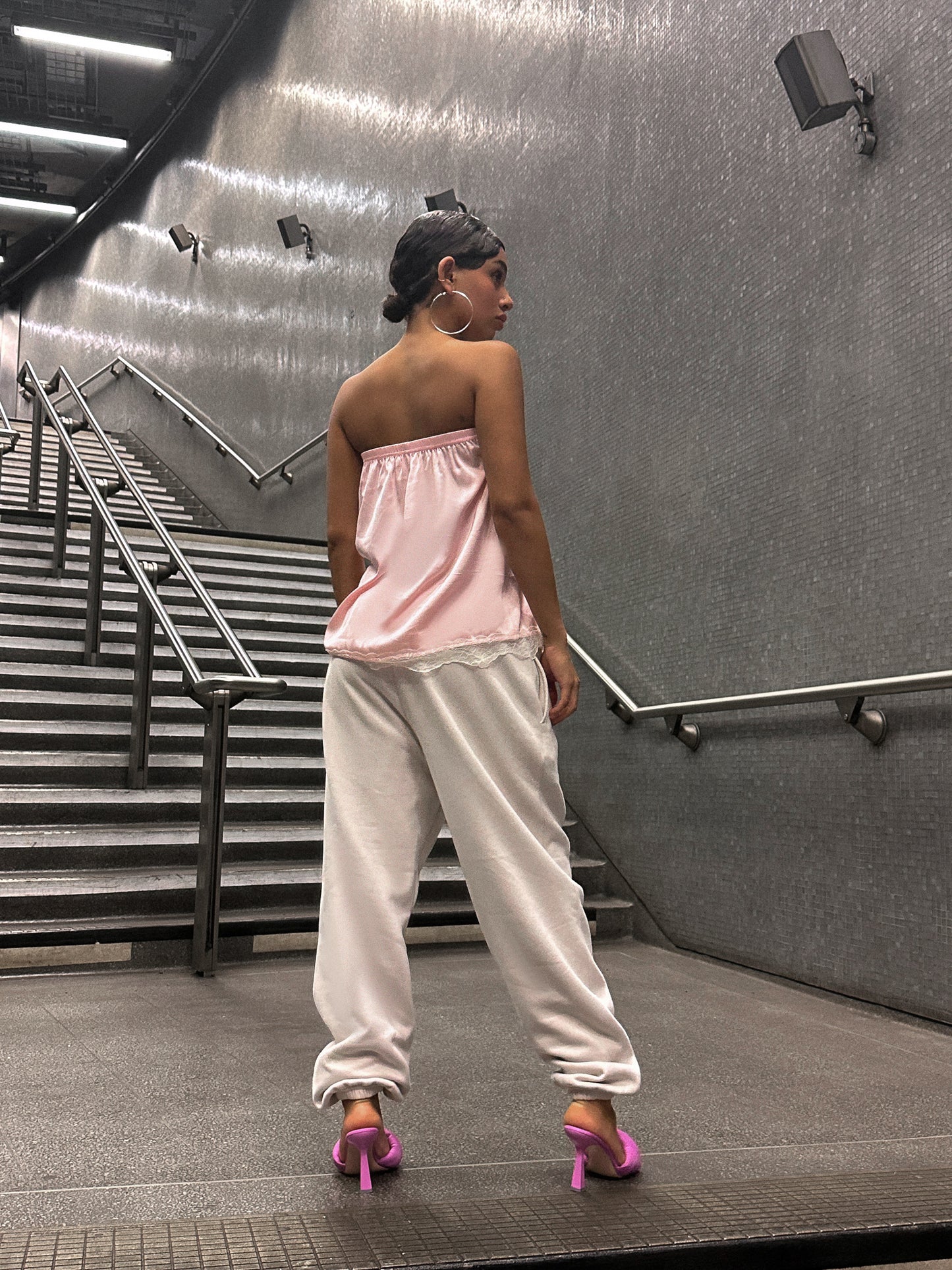 "DISTORT" SWEATPANTS - Bone