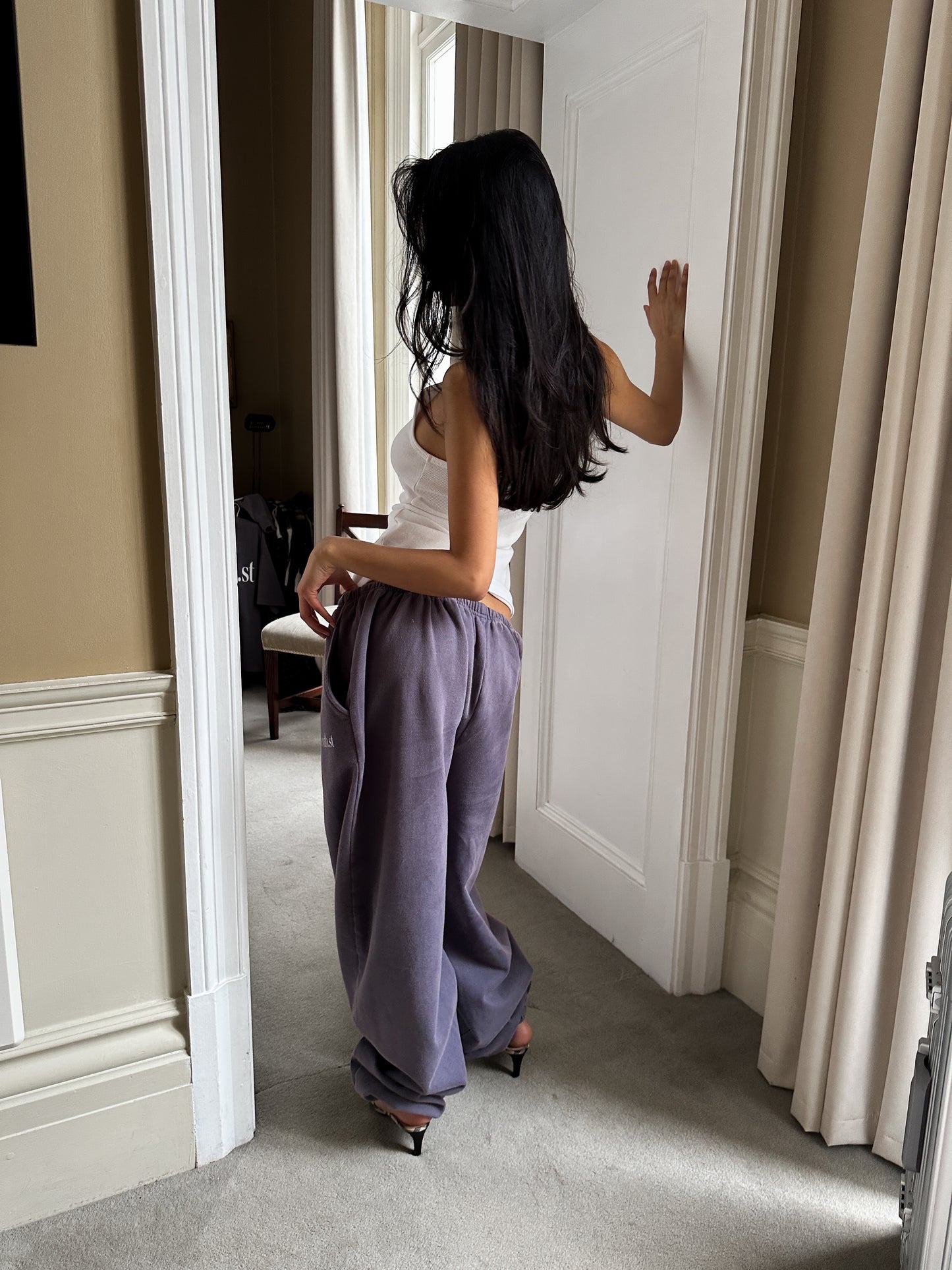 SST CUFFED SWEATPANTS - Washed Navy Grey