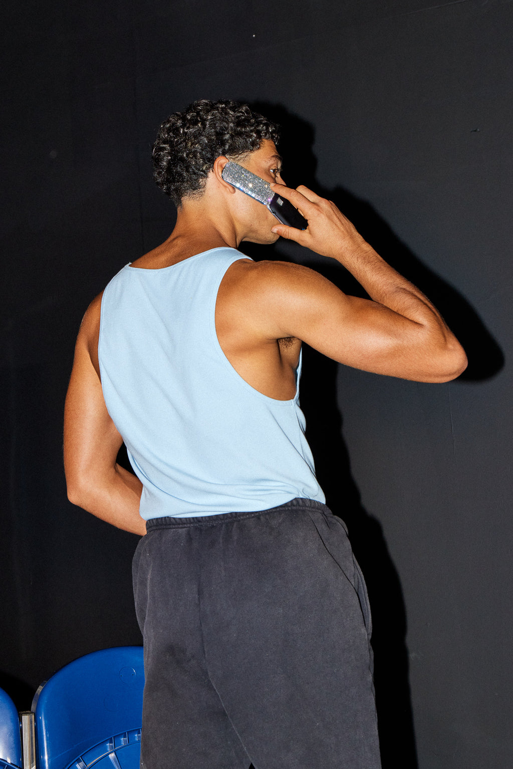 "OPTIONS" SINGLET - Blue
