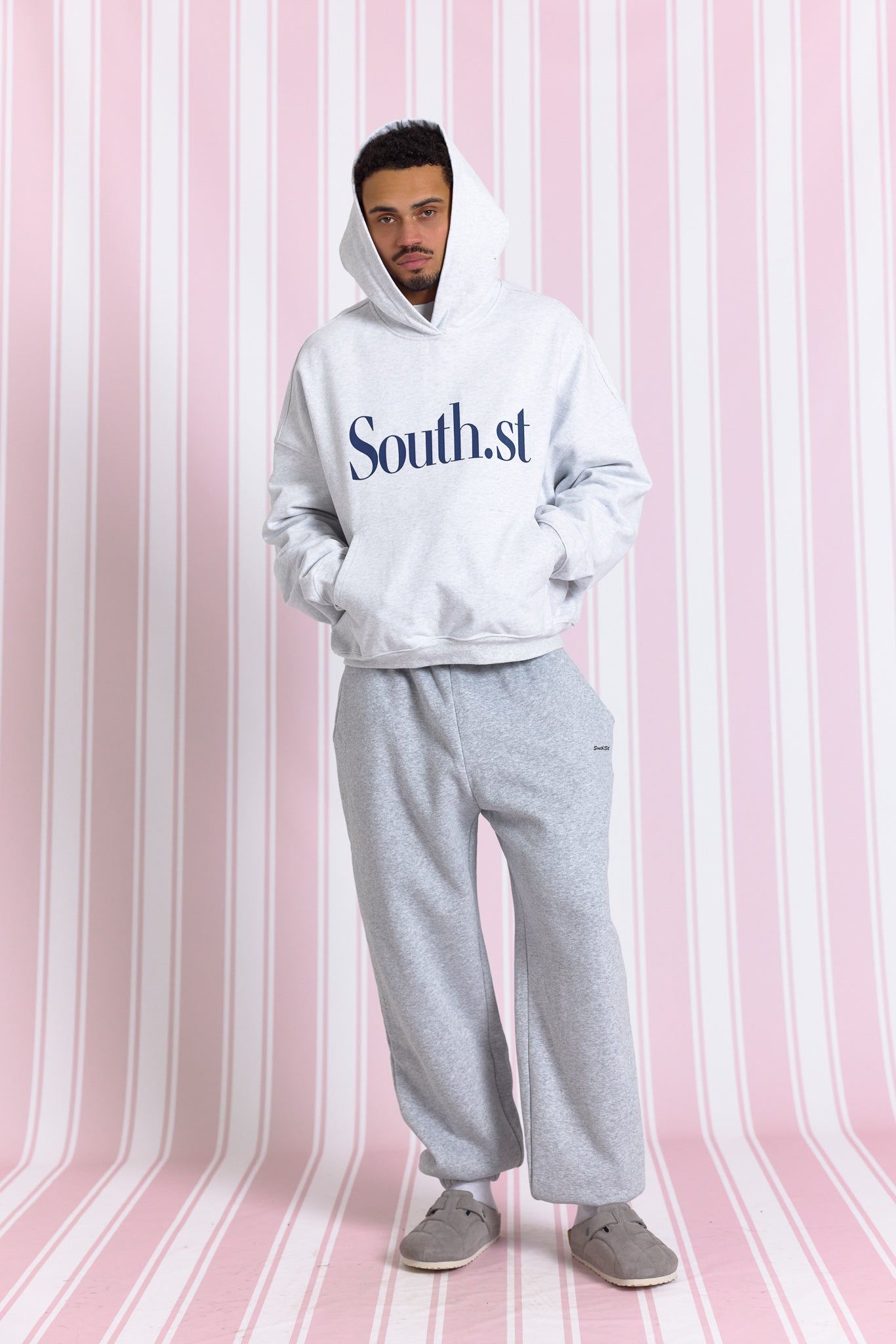 SOUTH HOODY - Marl Grey